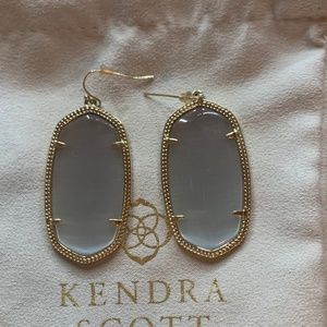 Danielle Earrings Kendra Scott Slate Cats Eye